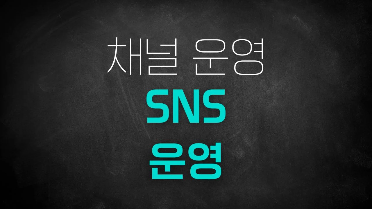 SNS 운영